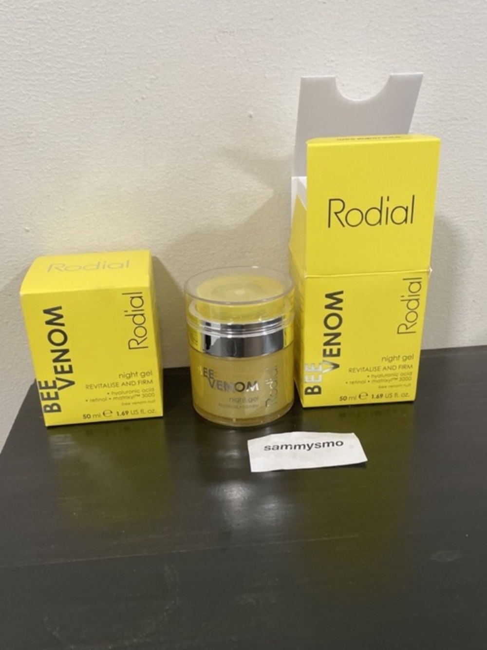 Rodial BEE VENOM Night Gel Cream Revitalize And Firm 50 ml 1.69 oz., x2